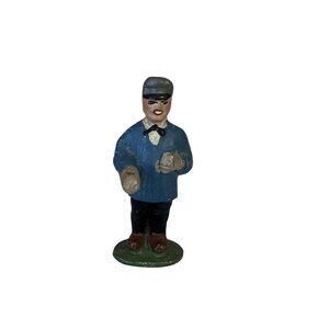 Vintage Barclay Railroad Worker Porter Lead Figure 1950s 1.5" Tall Lead Figure